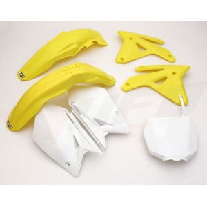 UFO KOMPLET PLASTIKÓW SUZUKI RMZ 450 '07 KOLOR OEM (BIAŁY/ŻÓŁTY)
