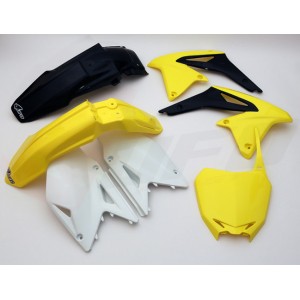 Komplet plastików Suzuki RMZ 450 \'08-\'17 kolor OEM 13\' - Żółty/Biały/Czarny