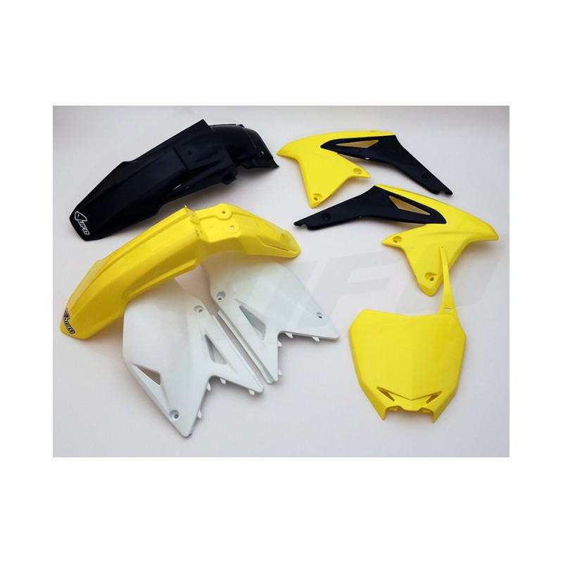 Komplet plastików Suzuki RMZ 450 \'08-\'17 kolor OEM 13\' - Żółty/Biały/Czarny