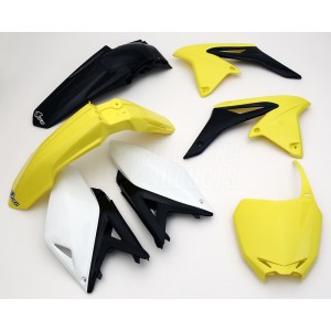 UFO KOMPLET PLASTIKÓW SUZUKI RMZ 250 '10-'18 KOLOR OEM '13 (ŻÓŁTY/CZARNY) (SU415E999)
