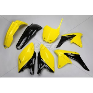 UFO Komplet Plastików Suzuki RMZ 250 '10-'18 Żółty/Czarny OEM '14-'16