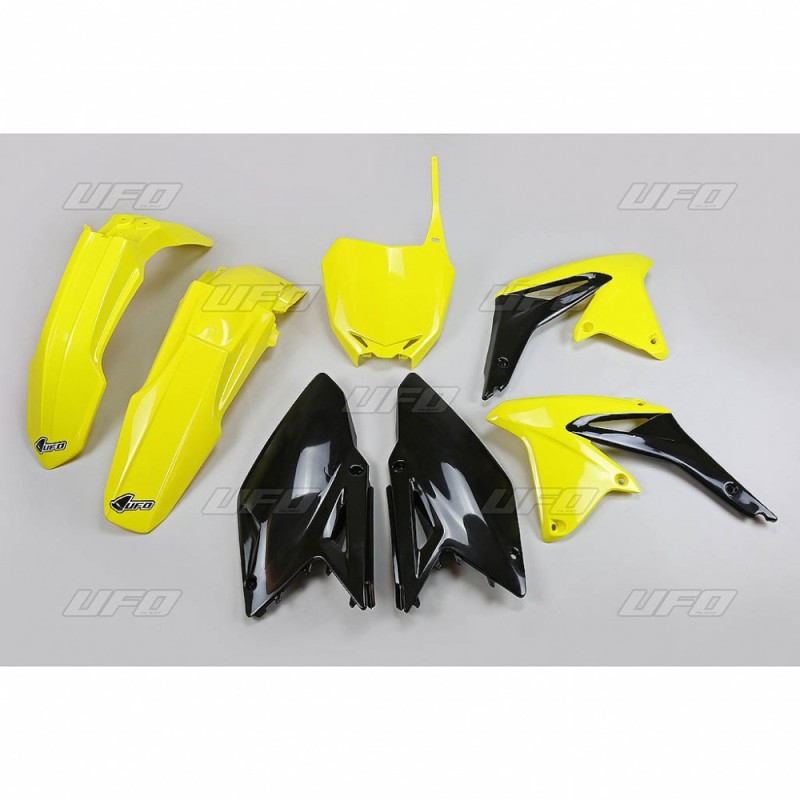UFO KOMPLET PLASTIKÓW SUZUKI RMZ 250 '10-'18 OEM '18 ŻÓŁTY/CZARNY