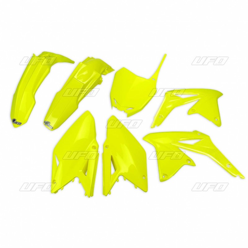 UFO KOMPLET PLASTIKÓW SUZUKI RMZ 450 '08-17 ŻÓŁTY FLUO - SU417DFLU