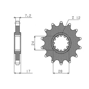 Zębatka przednia SUNSTAR 2073 15 do HONDA CB 600 HORNET, CBR 600F, CBF 600