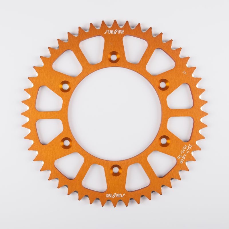 Zębatka tylna aluminiowa (ERGAL) 899 48 Husaberg TE 125 '12-14 - Pomarańczowy