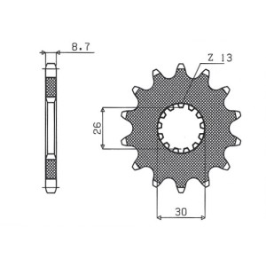 Zębatka przednia SUNSTAR 2090 19 do Triumph Daytona 955/Sprint ST/Sprint GT