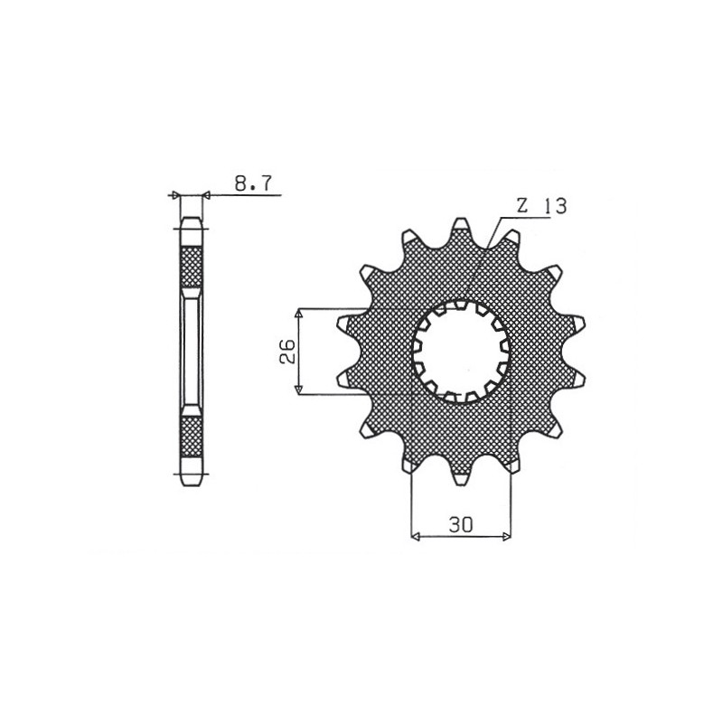 Zębatka przednia SUNSTAR 2090 19 do Triumph Daytona 955/Sprint ST/Sprint GT