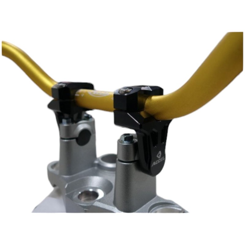 Mocowanie/podwyżki kierownicy 50mm czarne - doł-28mm, góra-28mm