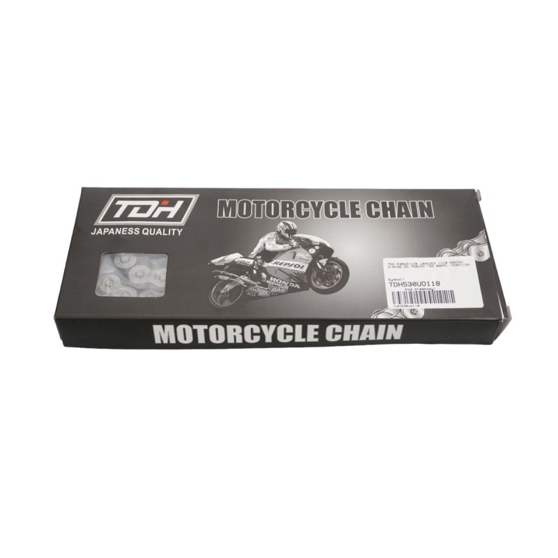 TDH ŁAŃCUCH NAPĘDOWY 530UO-116 (116 OGNIW) O-RING DO 750CCM (DO 80KM) (530/116)
