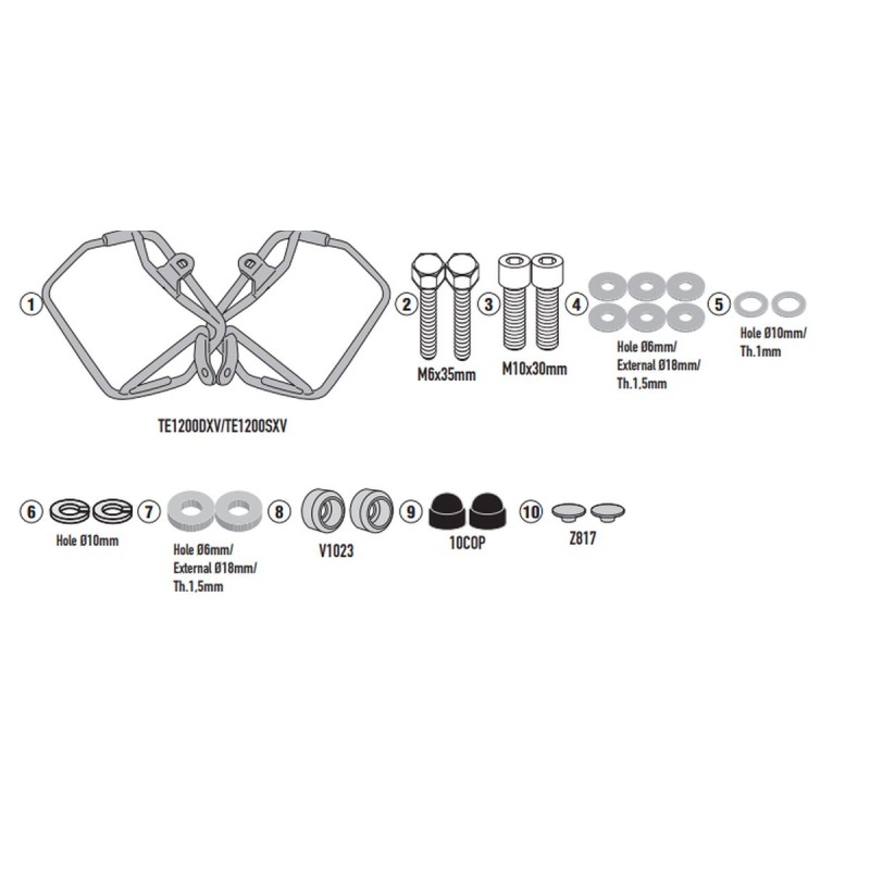 Stelaż pod torby boczne Honda CB 750 Hornet '23-'25 - również pod kufry RA314 Easy Lock