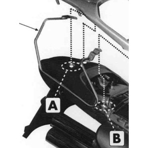 Stelaż pod torby boczne Honda XL 650V Transalp '00-'07