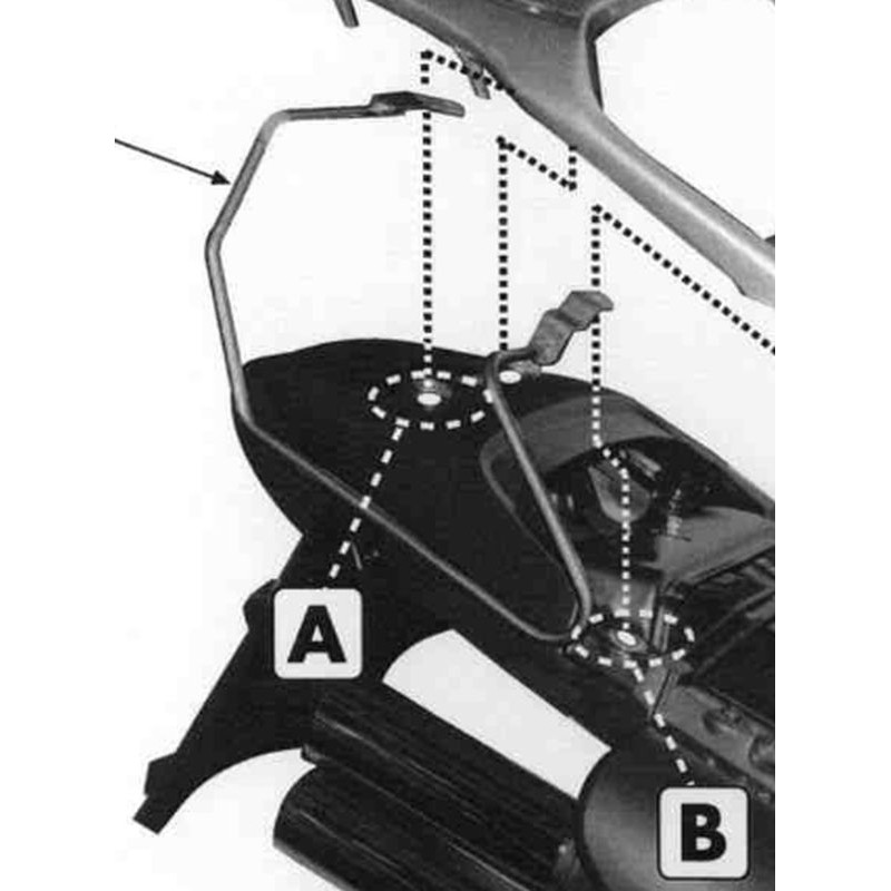 Stelaż pod torby boczne Honda XL 650V Transalp '00-'07