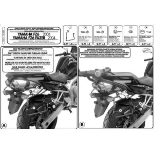 Stelaż pod torby boczne do Yamaha FZ6 '04-'06 - Kup teraz!