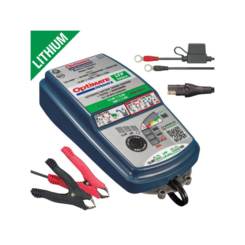 Ładowarka akumulatorów OPTIMATE LITHIUM LFP SELECT 12.8V 9.5A / 16V 7.5A