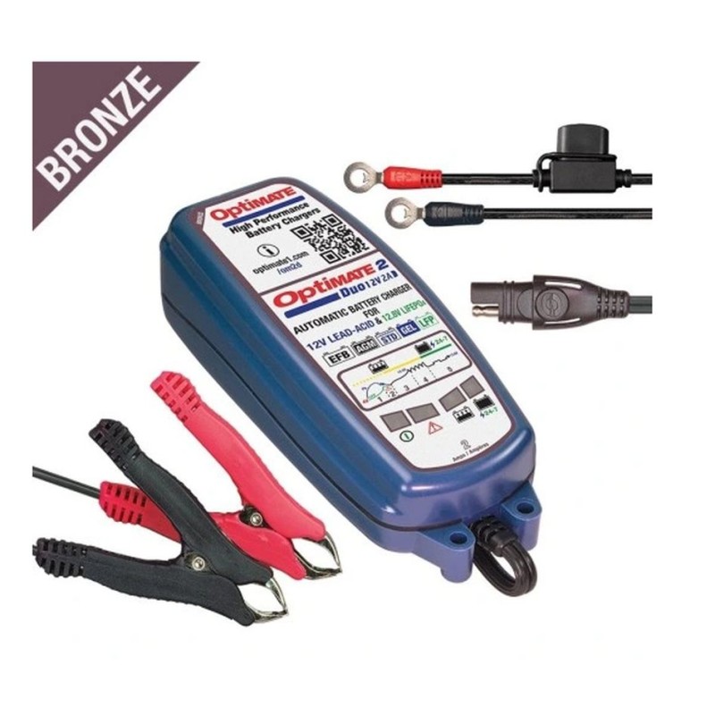 Ładowarka akumulatorów OPTIMATE 2 DUO 12V 2A 6-96AH AGM / GEL / STD 6-96AH