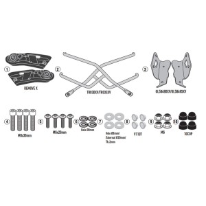 Stelaż pod torby boczne szybkiego montażu do HONDA CB 650 R i CBR 650 R - ZASTĘPUJE TR1185