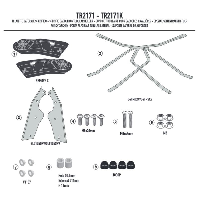 KAPPA 2025/07 Stelaż pod torby boczne Yamaha Tracer 9 GT / GT+