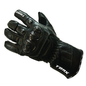 Rękawice skórzane letnie czarne rozmiar S - Wyprzedaż!