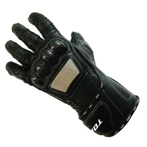 Rękawice skórzane letnie TORX wyprzedaż czarne rozmiar M