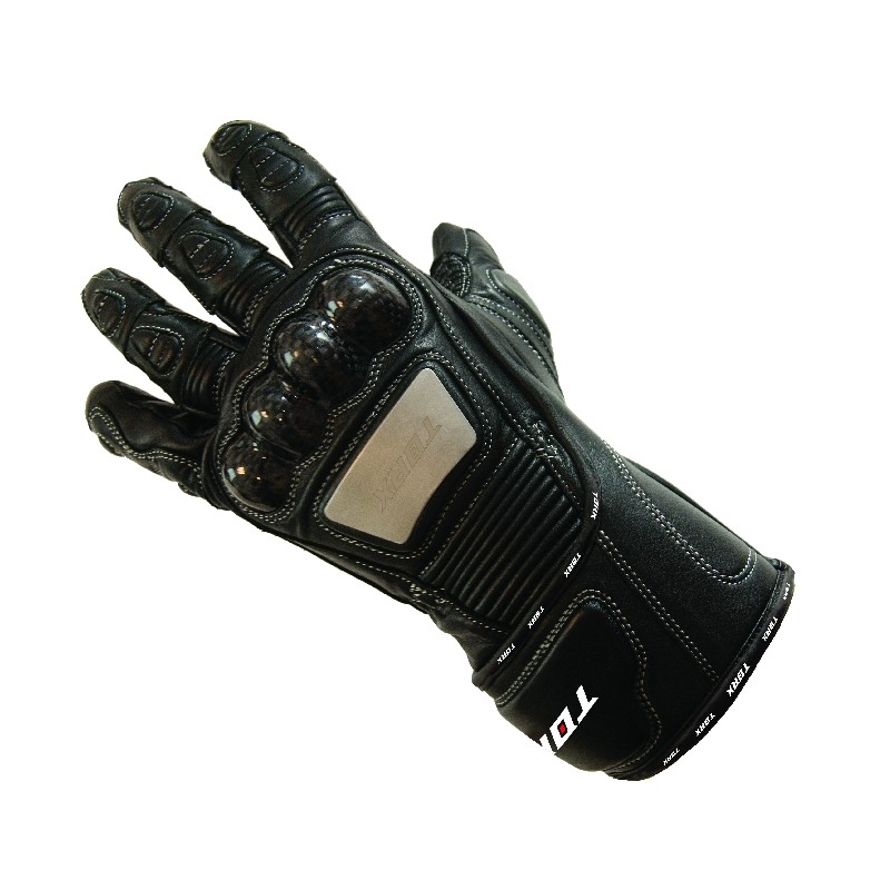 Rękawice skórzane letnie TORX wyprzedaż czarne rozmiar M