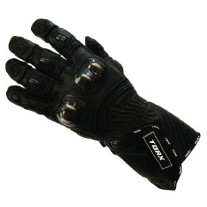 Rękawice skórzane letnie czarne rozmiar M - TORX WYPRZEDAŻ
