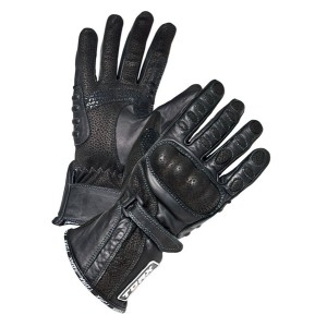 Rękawice skórzane damskie sportive czarne rozmiar XXL - Wyprzedaż