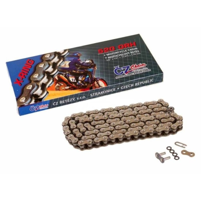 CZ ŁAŃCUCH NAPĘDOWY 520 ORH (108 OGNIW) ACTIVE RING (X-RING) - do 750 ccm + zapinka
