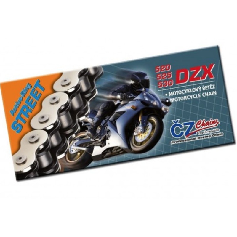 Łańcuch napędowy 530 DZX (120 ogniw) Active Ring (X-Ring) Chrom do 1200 ccm