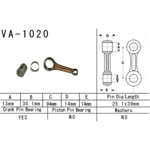 VESRAH KORBOWÓD HONDA TRX 90 '93-'19 (VA1020) - Made in Japan