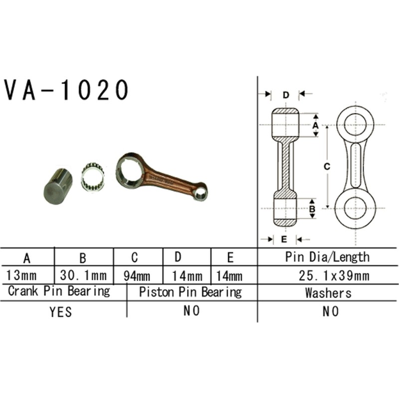 VESRAH KORBOWÓD HONDA TRX 90 '93-'19 (VA1020) - Made in Japan