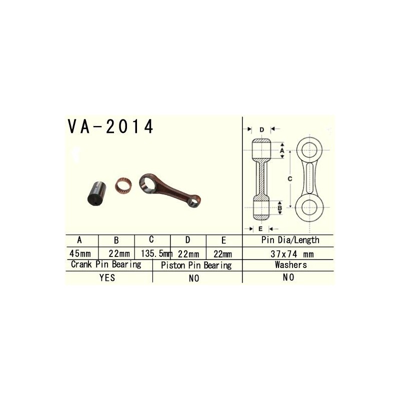 Korbowód Vesrah do Yamahy YFM 600 Grizzly '98 - VA2014 (Made in Japan)