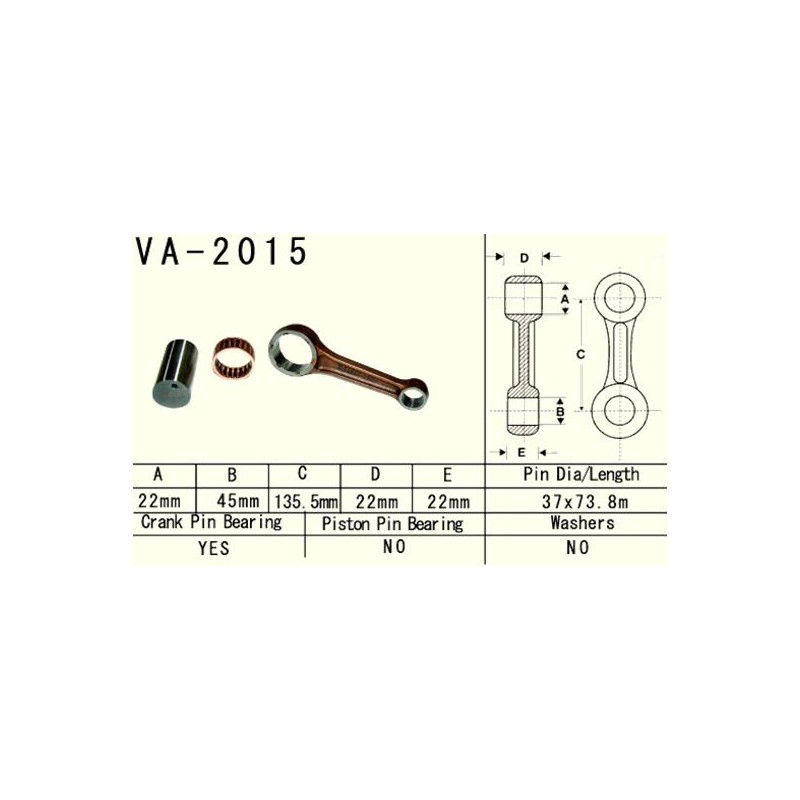 Korbówód Yamaha YFM 600 Grizzly '99-'01 - Vesrah VA2015 - Made in Japan