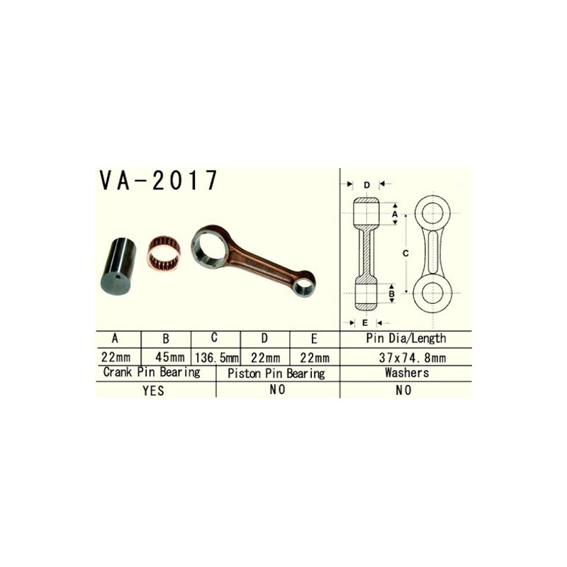 VESRAH KORBOWÓD YAMAHA YFM 660 (YFM660) RAPTOR '01 (VA2017) (MADE IN JAPAN)