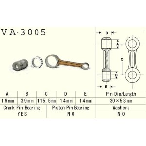 VESRAH KORBOWÓD SUZUKI LTF 250 (LTF250) OZARK '02-'14, QUADRUNER '87-'02 (VA3005)
