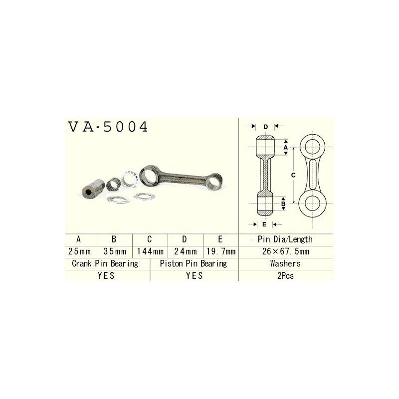 Korbówód Vesrah Honda CR 500 \'87-\'01 - Made in Japan