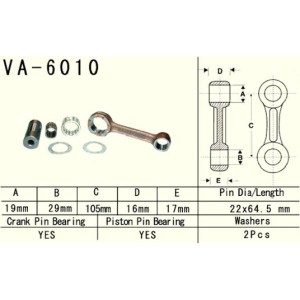 Korbówód Vesrah do Yamaha YZ 125 (YZ125) '01-'04