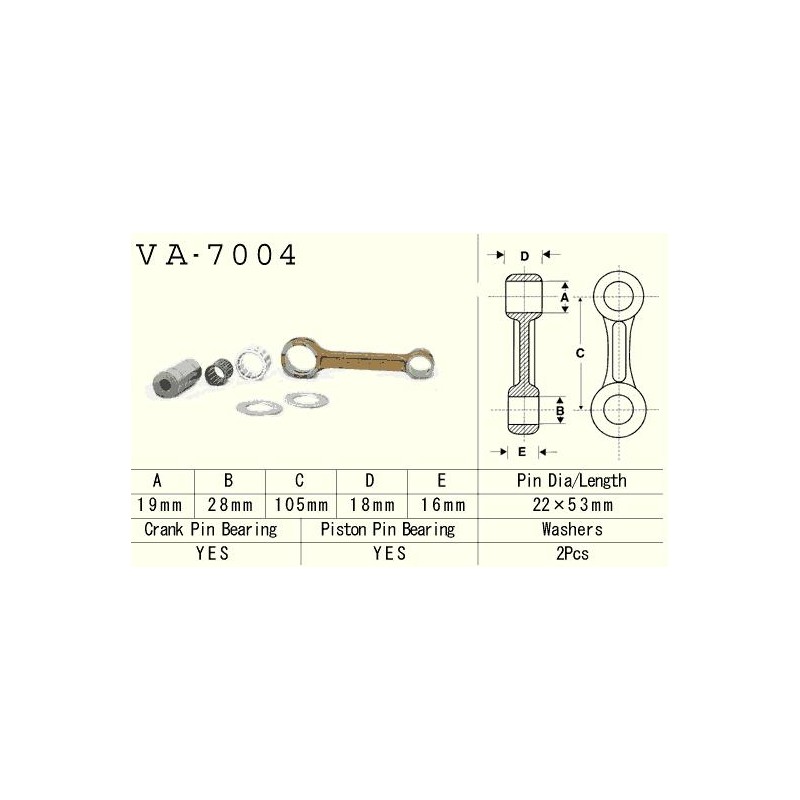 VESRAH KORBOWÓD SUZUKI RM 125 (RM125) '87-'96 (VA7004) - najlepsza jakość z Japonii