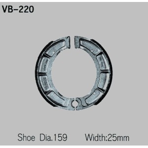 Szczęki hamulcowe VESRAH Yamaha XT500 76-82 przednie (Made in Japan)