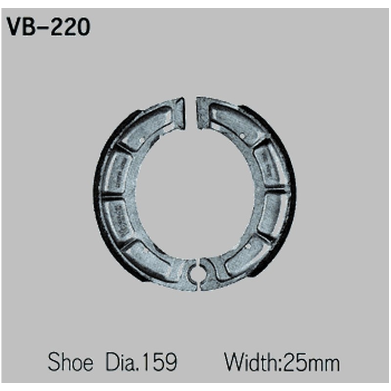 Szczęki hamulcowe VESRAH Yamaha XT500 76-82 przednie (Made in Japan)