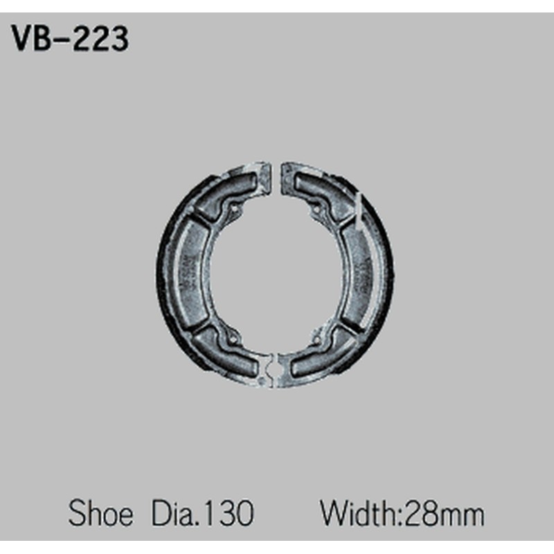 VESRAH SZCZĘKI HAMULCOWE YAMAHA XT 350 \'85-\'91, TT 350 \'83-\'93, TT 600 \'83-92 (MADE IN JAPAN)