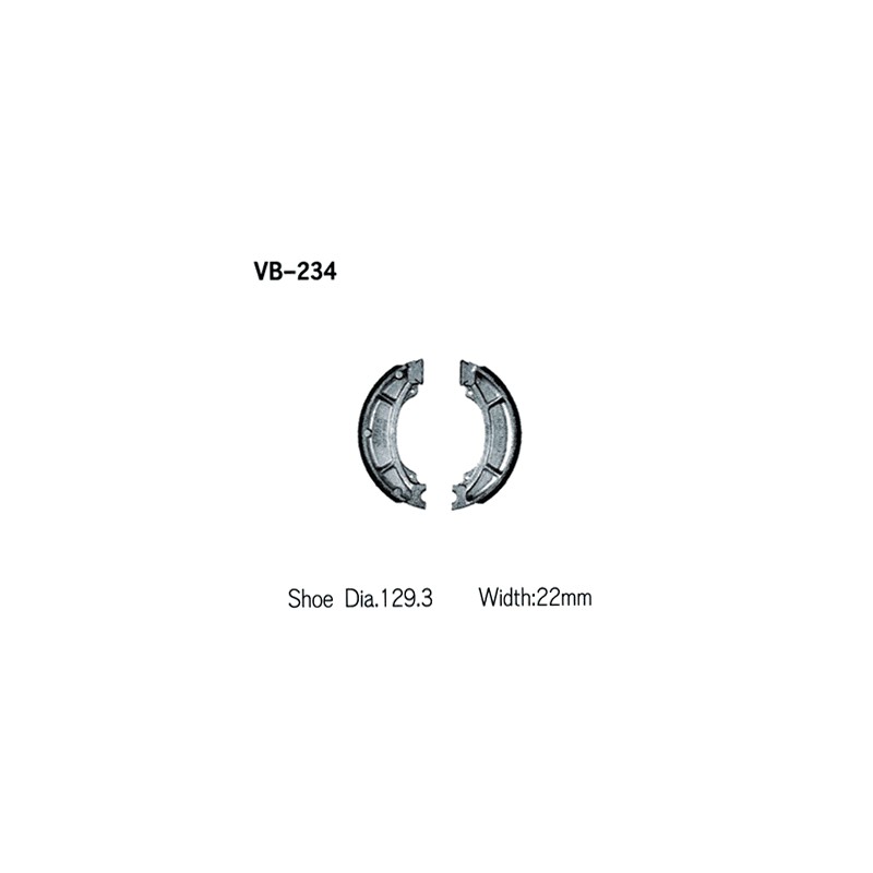 Szczęki hamulcowe VESRAH do Yamaha YZ 125 '84, YZ 250 '82-84, YZ 465 '80-82, YZ 490 '82-84, IT 250 '84, IT 465 '81-82, IT 490
