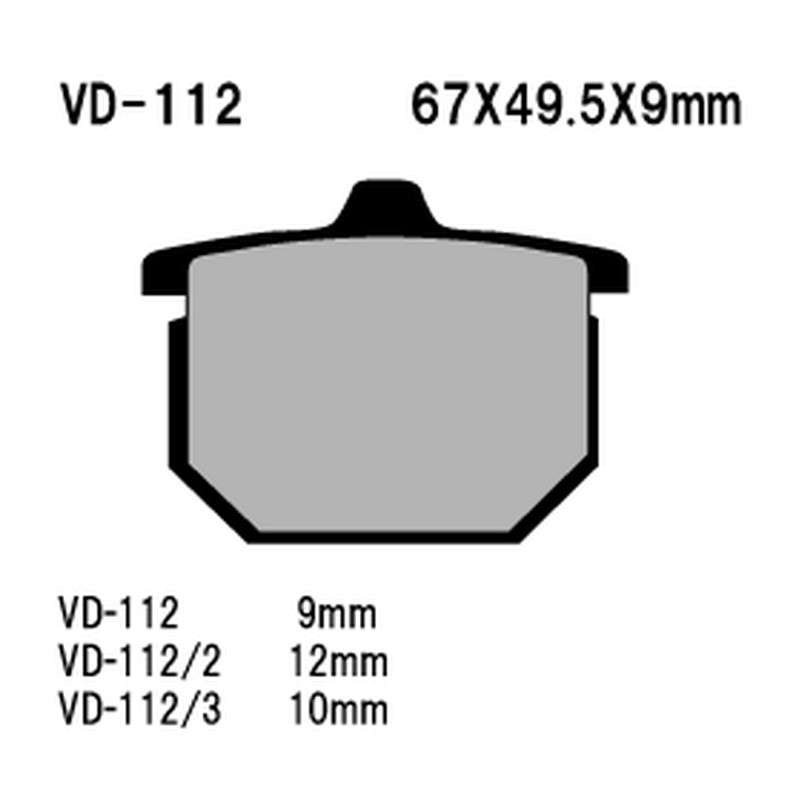 Klocki hamulcowe Vesrah KH29 Honda CX500 GL1000 GL1100
