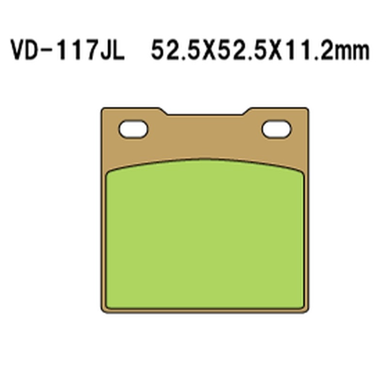 Klocki hamulcowe Vesrah KH45 złote - Made in Japan