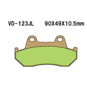 VESRAH KLOCKI HAMULCOWE KH69/2 SPIEK METALICZNY (ZŁOTE) - Made in Japan