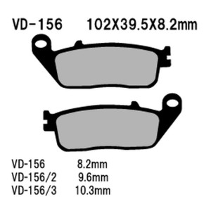 Klocki hamulcowe VESRAH KH142 / KH196 - złote, metaliczne, made in Japan