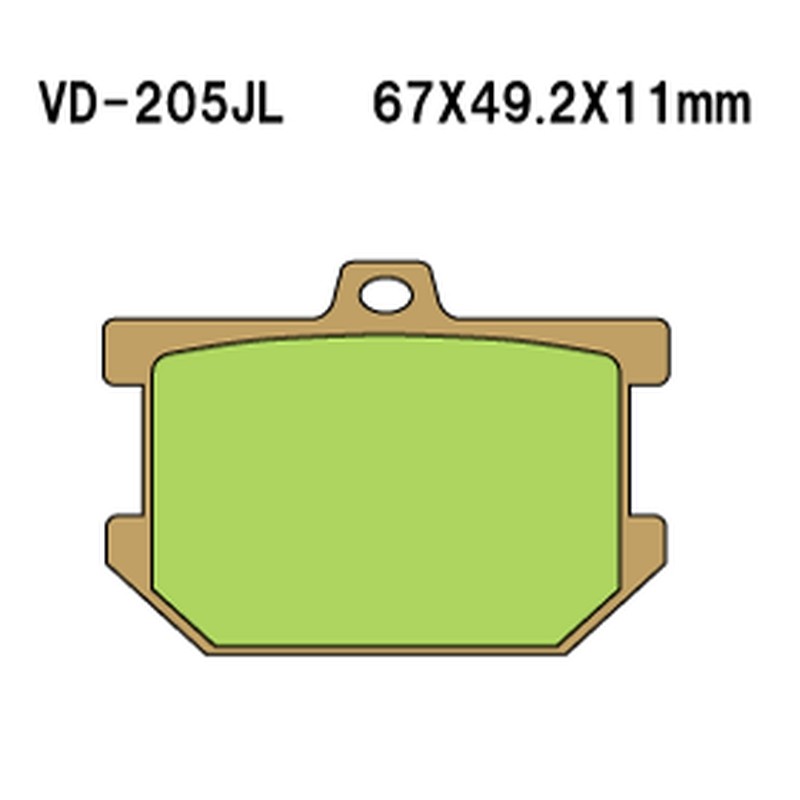 Klocki hamulcowe Vesrah KH34 Yamaha SR500 XS XV - Złote (Made in Japan)