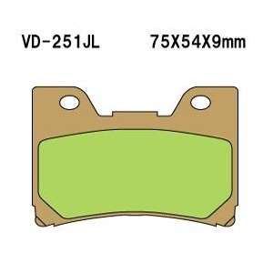 Klocki hamulcowe VESRAH KH160 spiek metaliczny (złote) - MADE IN JAPAN