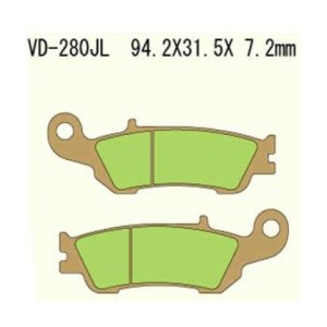 Klocki hamulcowe VESRAH KH450 Yamaha YZF250 08-16 Złote (Made in Japan)