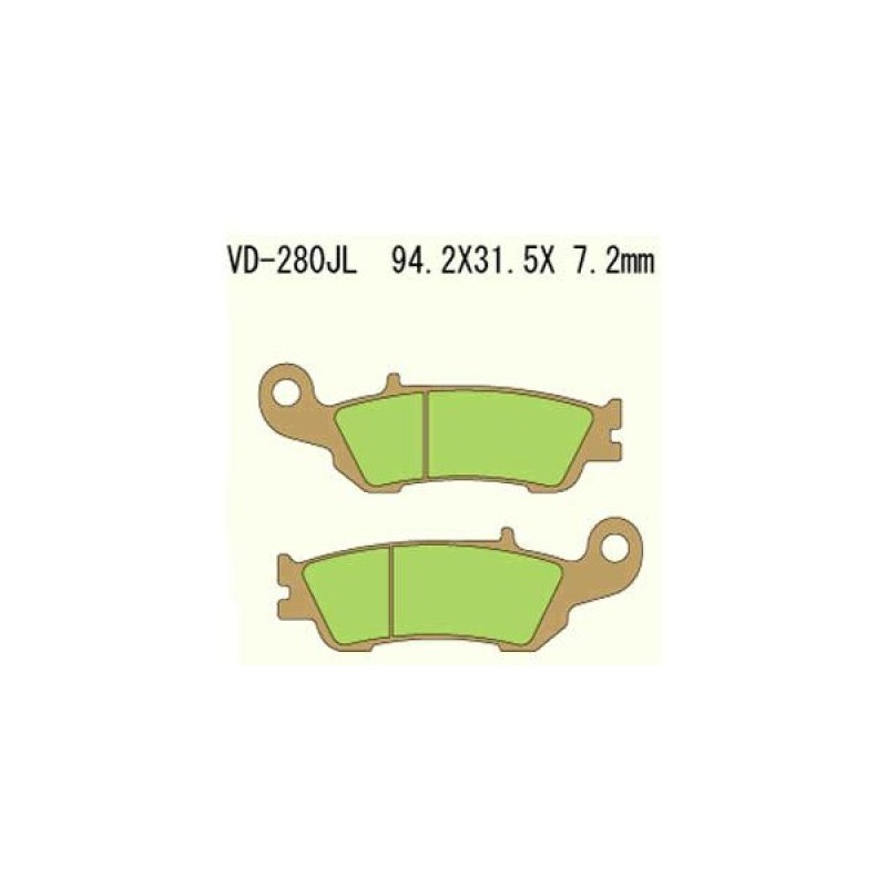 Klocki hamulcowe VESRAH KH450 Yamaha YZF250 08-16 Złote (Made in Japan)