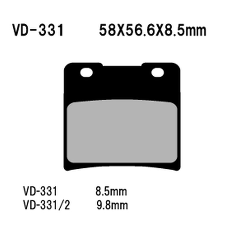 Klocki hamulcowe VESRAH KH103 Suzuki VS600/750/800/1400 - Made in Japan